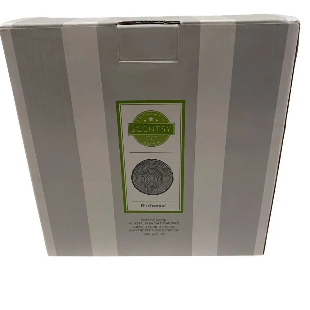 Scentsy Birchwood Warmer Stand New in Box. Cord concealing‎ pedestal.
